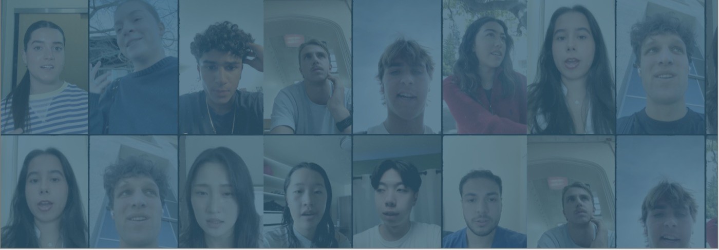 A grid of students sharing their screen time stories