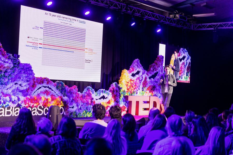 Dino Ambrosi delivering the Project Reboot TEDx talk